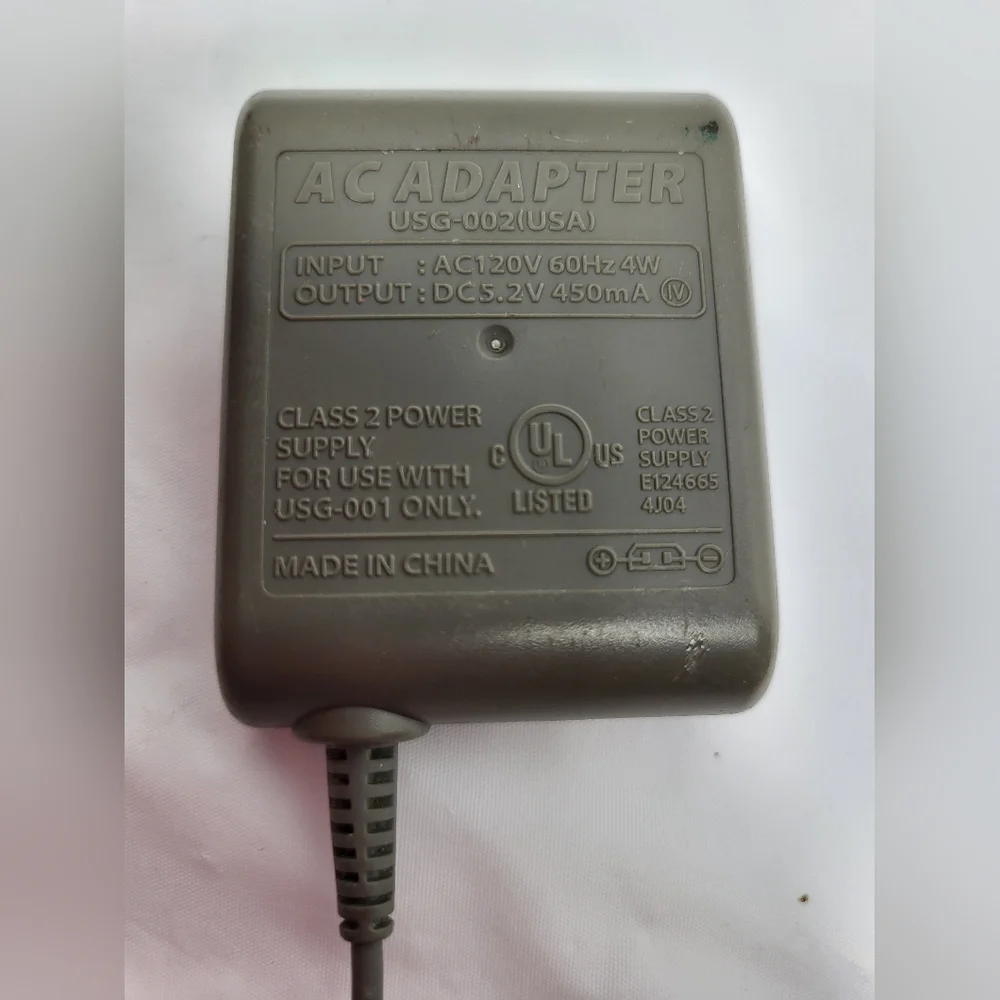 Authentic Nintendo DS Lite Wall Power AC Charger OEM Authentic, Nintendo DS Lit